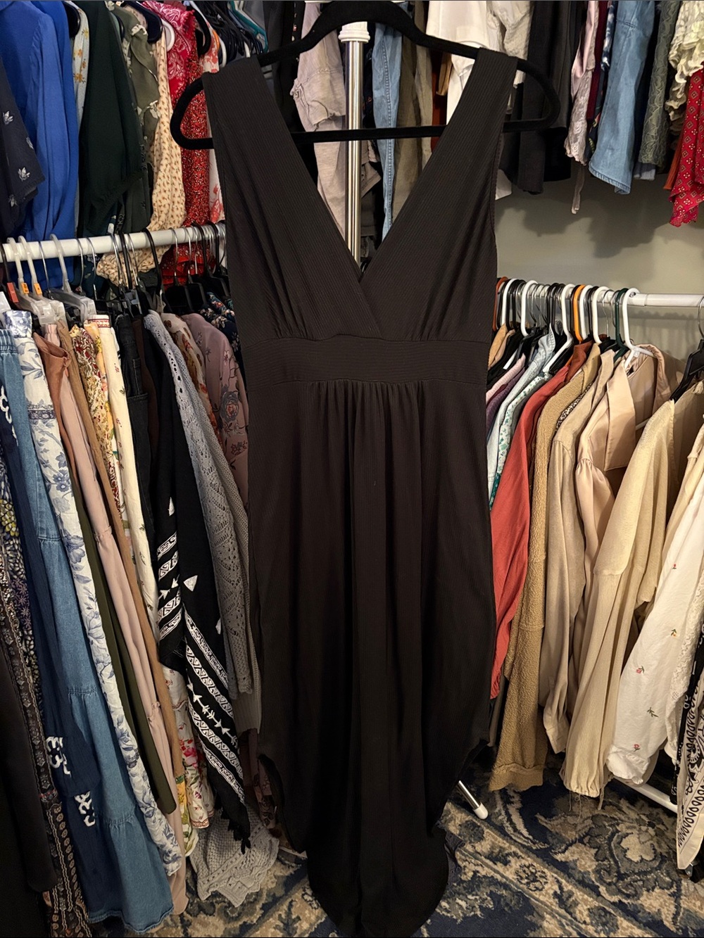 Rolla Coster Black V-Neck Maxi Dress